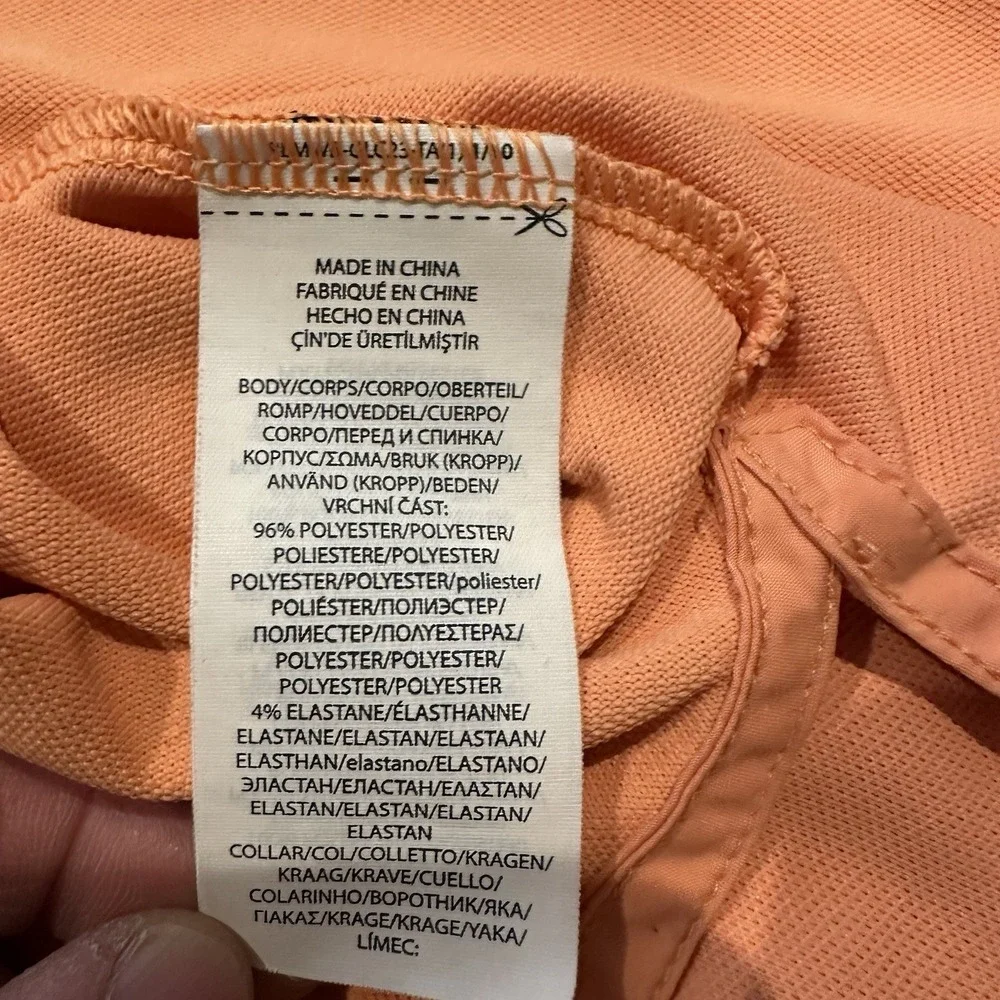Ralph Lauren RLX Wicking Polo Men's XXL Orange Performance Golf Shirt Stretch